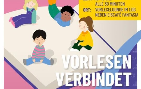 Lesen lieben lernen! Spandau Arcaden lassen prominente Stimmen Kindergeschichten vorlesen!