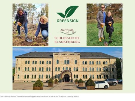 GreenSign und Schlosshotel Blankenburg setzen sich für die Aufforstung im Harz ein