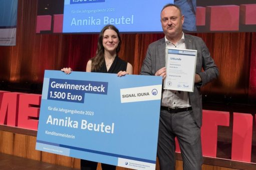 Meisterfeier: Jahrgangsbeste des Jahres 2023 ist die Konditormeisterin Annika Beutel