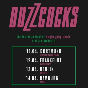 Buzzcocks Deutschland Tour April 2024