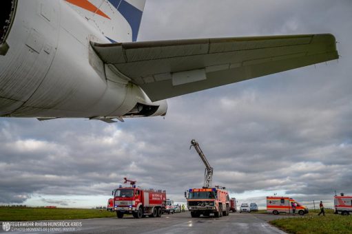 Notfallübung am Flughafen Hahn erfolgreich absolviert