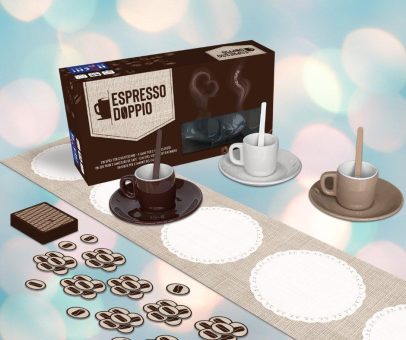 Spiel mit Geschirr und Köpfchen: Espresso Doppio