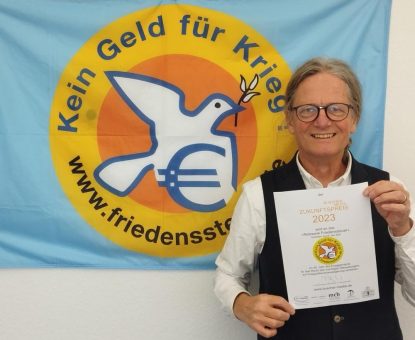 Auszeichnung für das „Netzwerk Friedenssteuer“