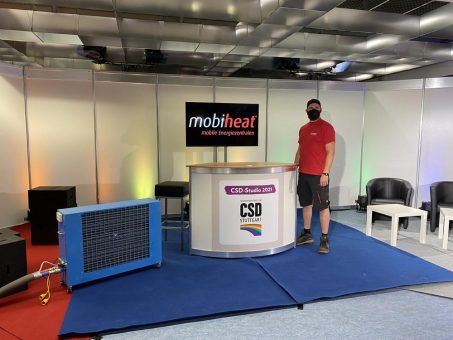 mobiheat klimatisiert das „CSD Studio 2021“ in Stuttgart