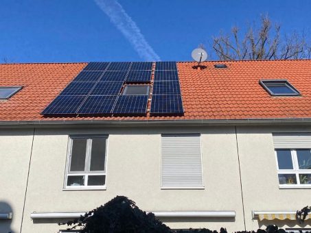 Photovoltaikanlage für Reihenhäuser