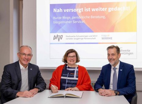 Stadtwerke Schwetzingen und MVV setzen ihre langjährige Partnerschaft im Bereich Wärme fort