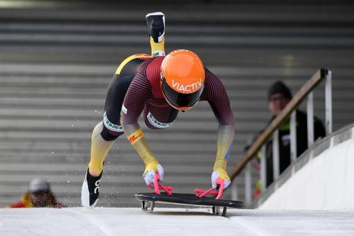 Europacup Skeleton in der VELTINS-EisArena 38 Männer und 23 Frauen aus 15 Nationen dabei BSD-Team nimmt Favoritenstellung ein