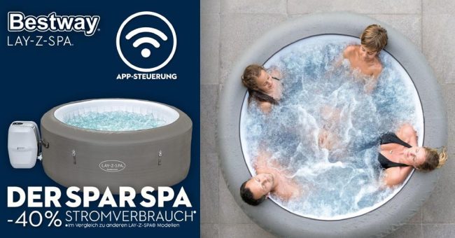 Neuheit 2021: LAY-Z-SPA® ECO WLAN-Whirlpool Barbados AirJet™