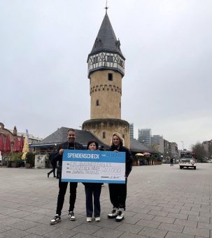 Eintracht-Fanclub EFC Business Eagles Frankfurt beweist wieder Herz für Region