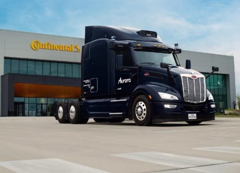 Skalierbares autonomes Lkw-System: Continental und Aurora zeigen gemeinsames Design