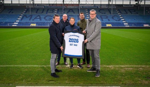 OST BAU wird neuer GOLD-Partner des 1. FC Magdeburg: Sachsen-Anhaltisches Bauunternehmen verlängert Engagement bis 2026