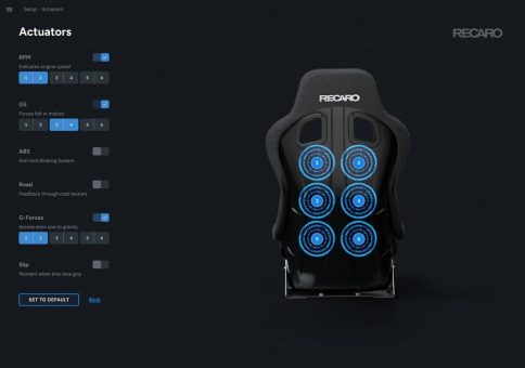 2024 Kickoff: RECARO und Sensit! präsentieren den RECARO Sport C und Pro SIM Star Seat mit FeelTech+ auf der CES