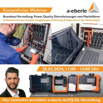 A. Eberle stellt Power Quality Dienstleistungsangebot vor