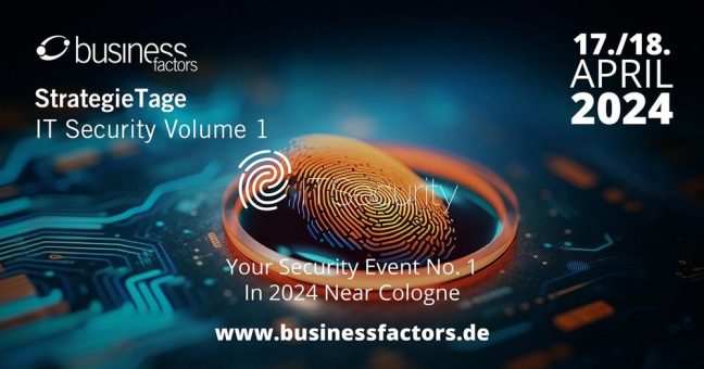 StrategieTage IT Security 1-2024 am 17 und 18. April 2024