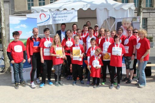 Marathon-Staffellauf für Kinder und Erwachsene mit angeborenem Herzfehler