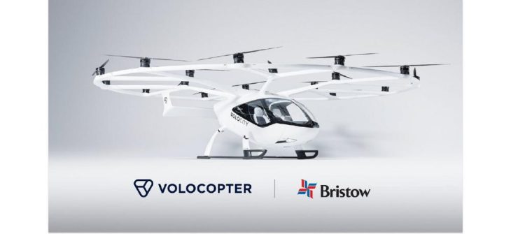 Bristow und Volocopter arbeiten an künftigen Urban Air Mobility Services in den USA und Großbritannien