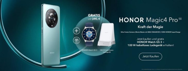 Modernste Technologie trifft innovatives Design – das HONOR Magic4 Pro