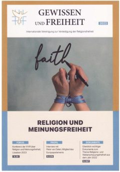 Neue Ausgabe der Zeitschrift „Gewissen und Freiheit“ erschienen