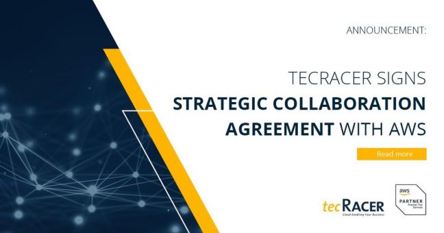 tecRacer und Amazon Web Services (AWS) unterzeichnen Strategic Collaboration Agreement (SCA)