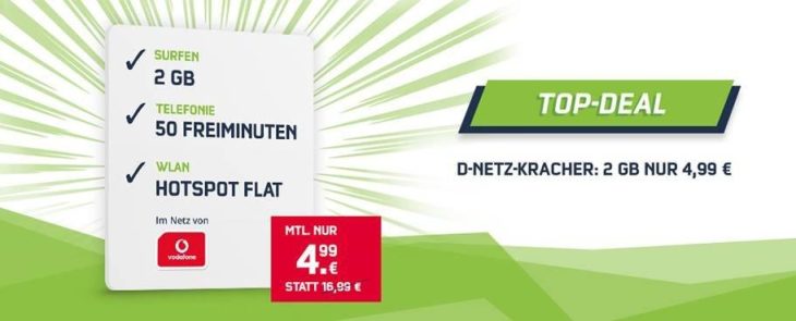 Surfen auf die smarte Art: mobilcom-debitel D-Netz Tarif Smart Surf kurzfristig für 4,99 Euro im Monat