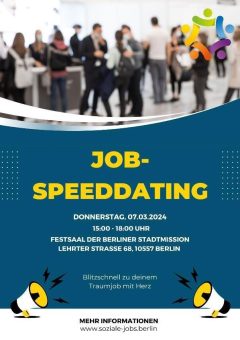 Job mit Herz gefällig? Träger des AKT bieten Arbeit mit Sinn beim Job-Speeddating sozialer Unternehmen in Berlin