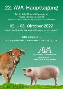 Tiermediziner-Tagung vom 5. – 8. 10. bei Fulda für Rinder- und Schweinetierärzte