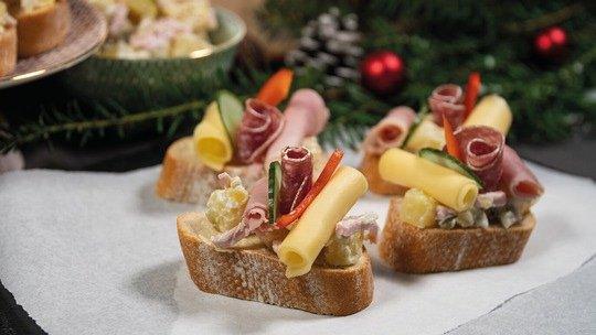 Rezeptidee für Silvester: Kartoffelsalatschnitten