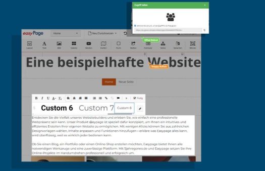 Neu bei goneo easyPage: Website gleichzeitig im Team bearbeiten