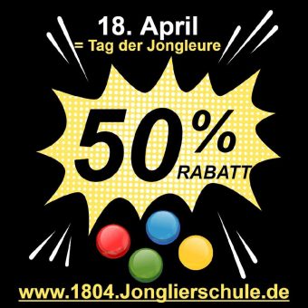 Originelle Angebote der Jonglierschule München zum Tag der Jongleure am 18. April 2024