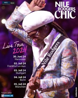 Vorverkaufsstart für die Deutschland-Tour von Nile Rodgers & CHIC Live 2024