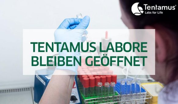 Update zum Coronavirus – Tentamus Labore bleiben geöffnet