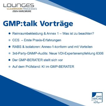 Treffen Sie den GMP-Verlag bei den LOUNGES!