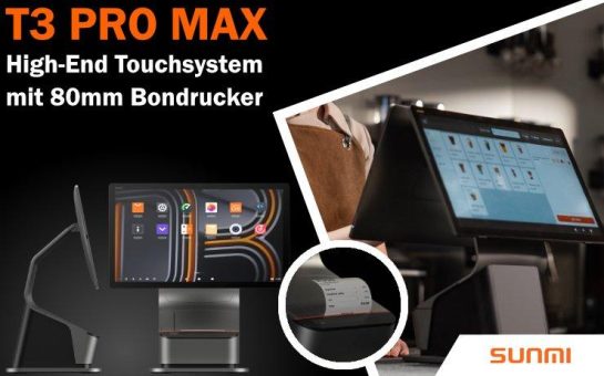 SUNMI T3 PRO MAX High-End Touchterminal mit Bondrucker