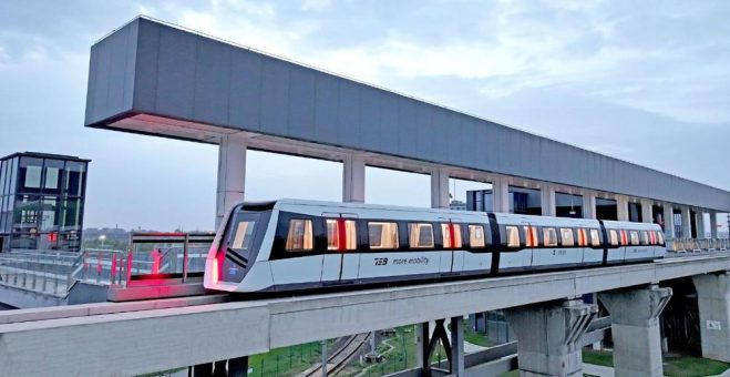 Transport System Bögl stellt neuen Geschwindigkeitsrekord auf