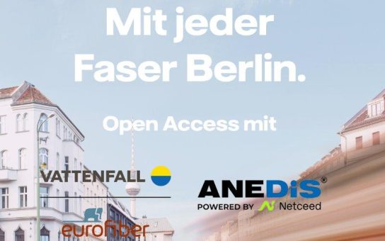 Vattenfall Eurofiber und ANEDiS powered by Netceed schließen Rahmenvertrag für zukunftsfähiges XGS-PON-Netz für Berlin