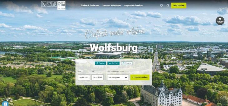 Neues „Wolfsburg erleben“- Portal ab sofort online