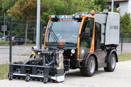 Holder MUVO mit Heatweed Wildkrautbekämpfung