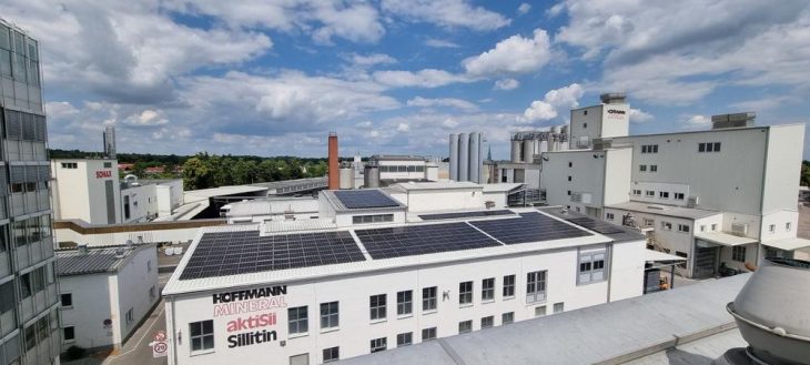 HOFFMANN MINERAL setzt auf Sonne: PV-Anlage am Standort Neuburg mit nachhaltigem Effekt