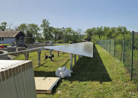 Photovoltaik Freilandanlage für die Kläranlage Markt Buttenheim