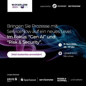 Top-Speaker und innovative Lösungen: Devoteam präsentiert „WorkflowNow 2024“ mit Fokus auf KI und Cybersicherheit