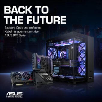 Gaming-PC ohne sichtbare Kabel: MIFCOM powered by ASUS BTF