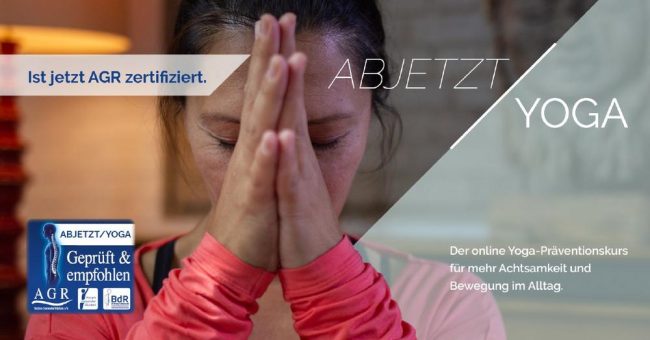 Auszeichnung für online-Yogakurs ABJETZT/YOGA