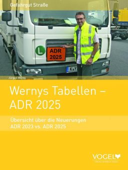 Neue Auflage: Wernys Tabellen – ADR 2025