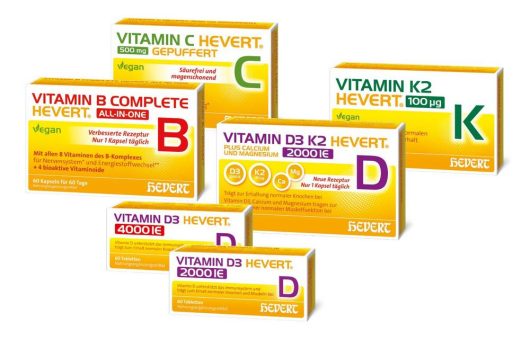 Vitaminspezialist Hevert optimiert Design seiner Vitamin-Präparate