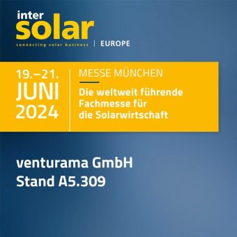 Besuchen Sie venturama Solar auf der Intersolar in München!