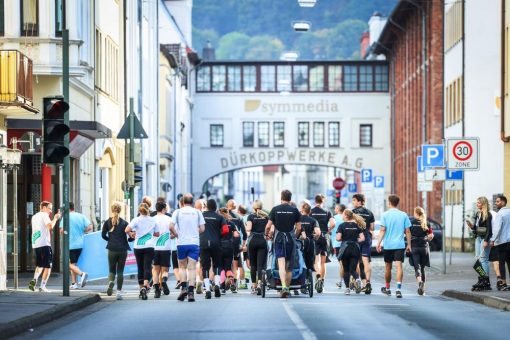 Lauf-Event durch die City mit vollem Programm