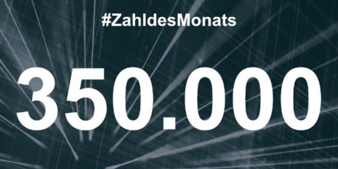 #Zahl des Monats: 350.000