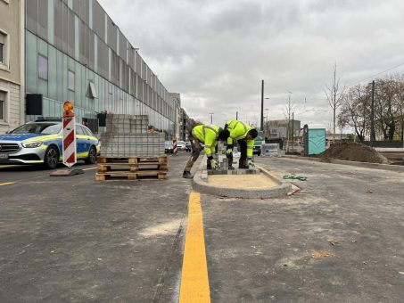 Endspurt für die Oberfläche der Kriegsstraße