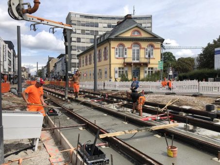 Unten im Autotunnel gehen die Arbeiten geräuschärmer voran