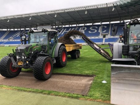 In der Kriegsstraße wächst das Grün auf sportlichem Boden